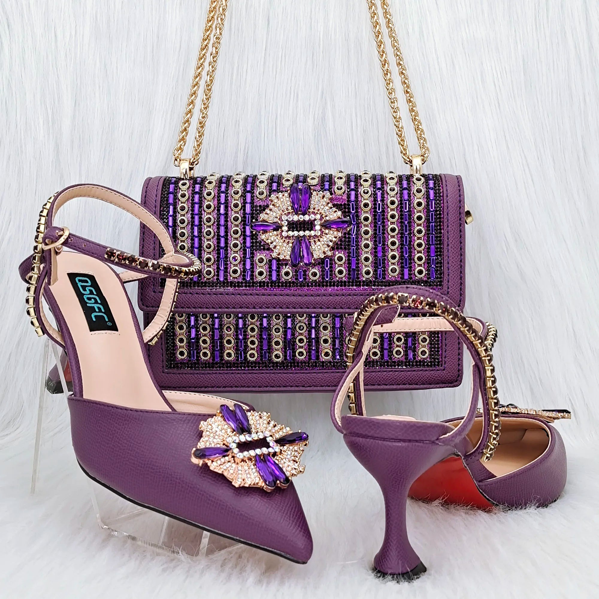 Italian Shoes And Bag Sets For Evening Party HGG1-20