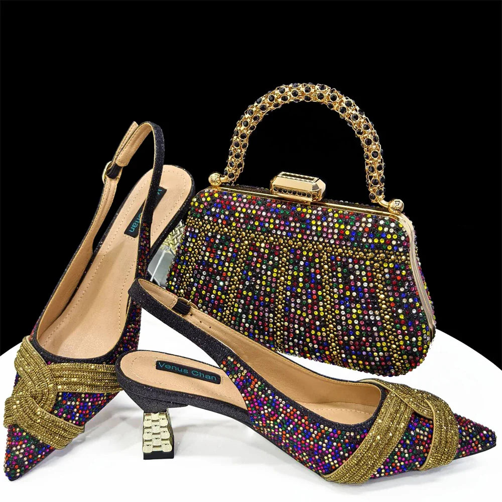 Lastest Italian Style Shoes with Matching Bag Set HAS1-5