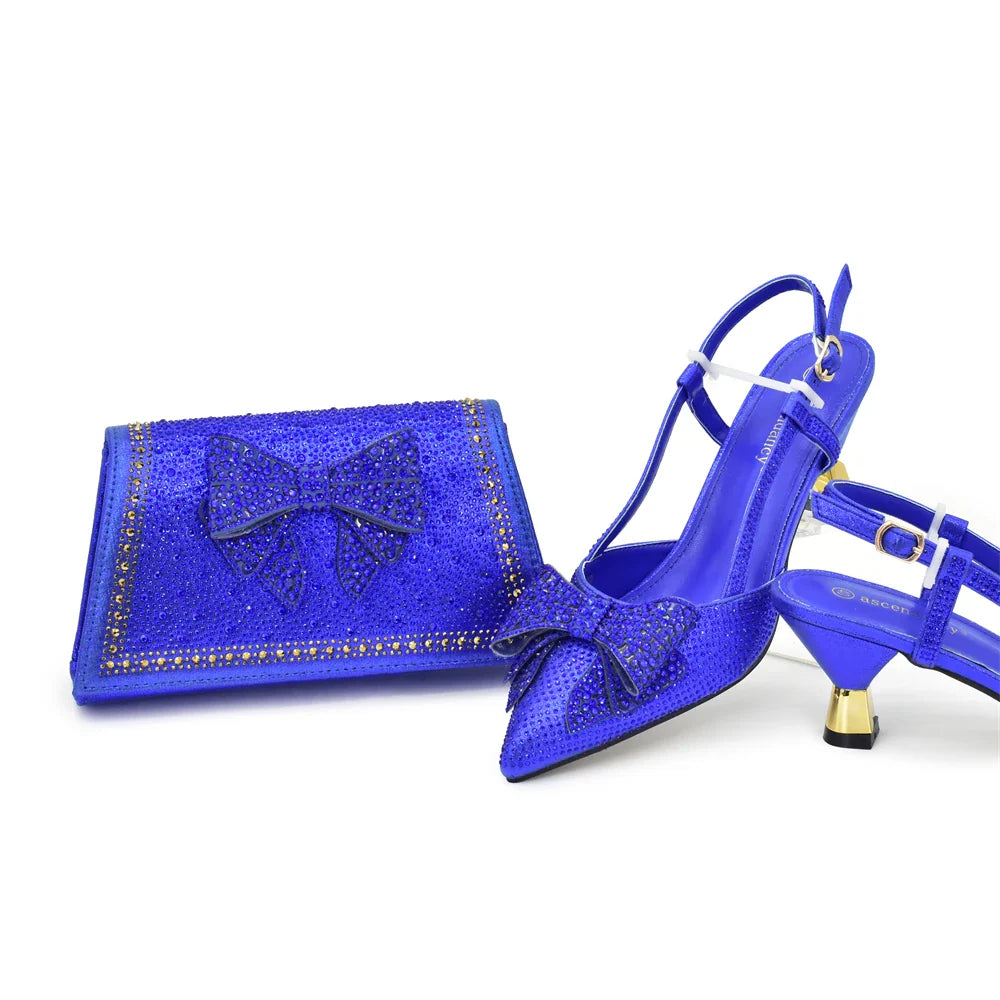 High Quality Ladies Shoes And Bags Set HFG1-2