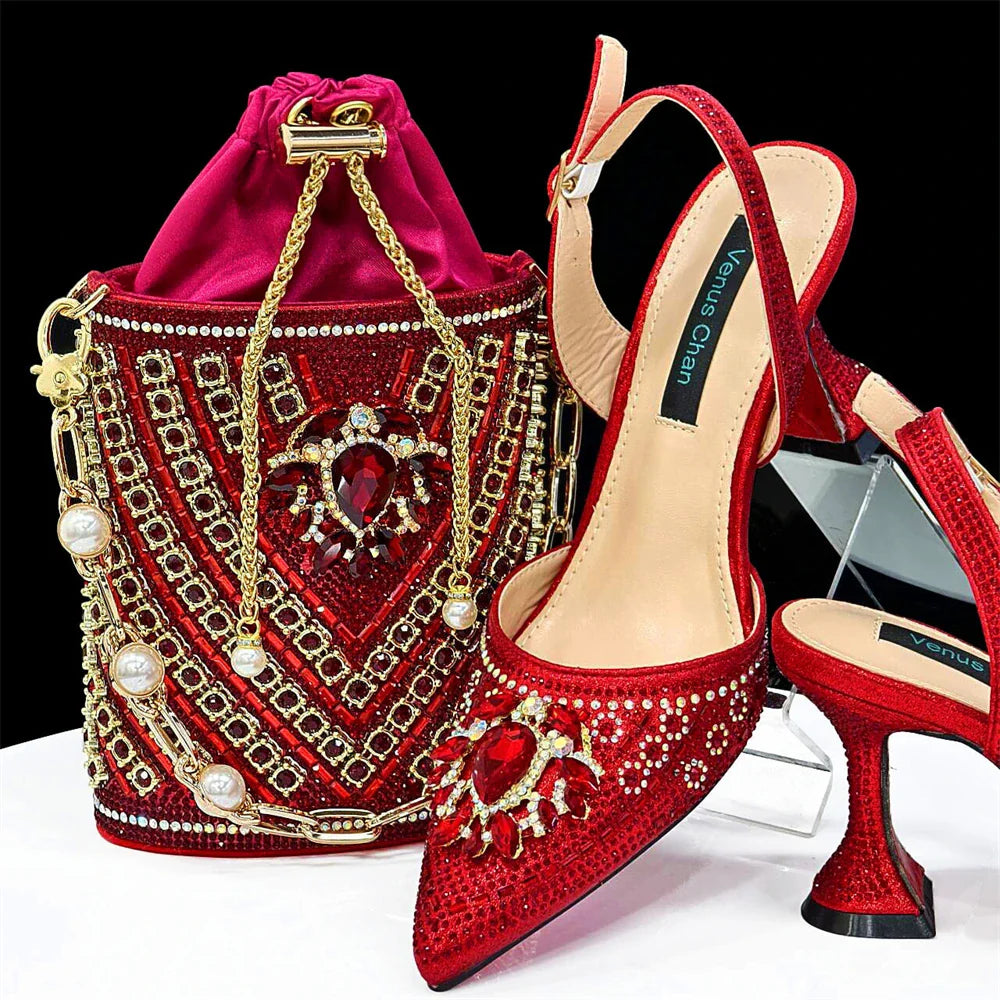 New Italian Shoes and Bags Matching Set Design Wedding 01