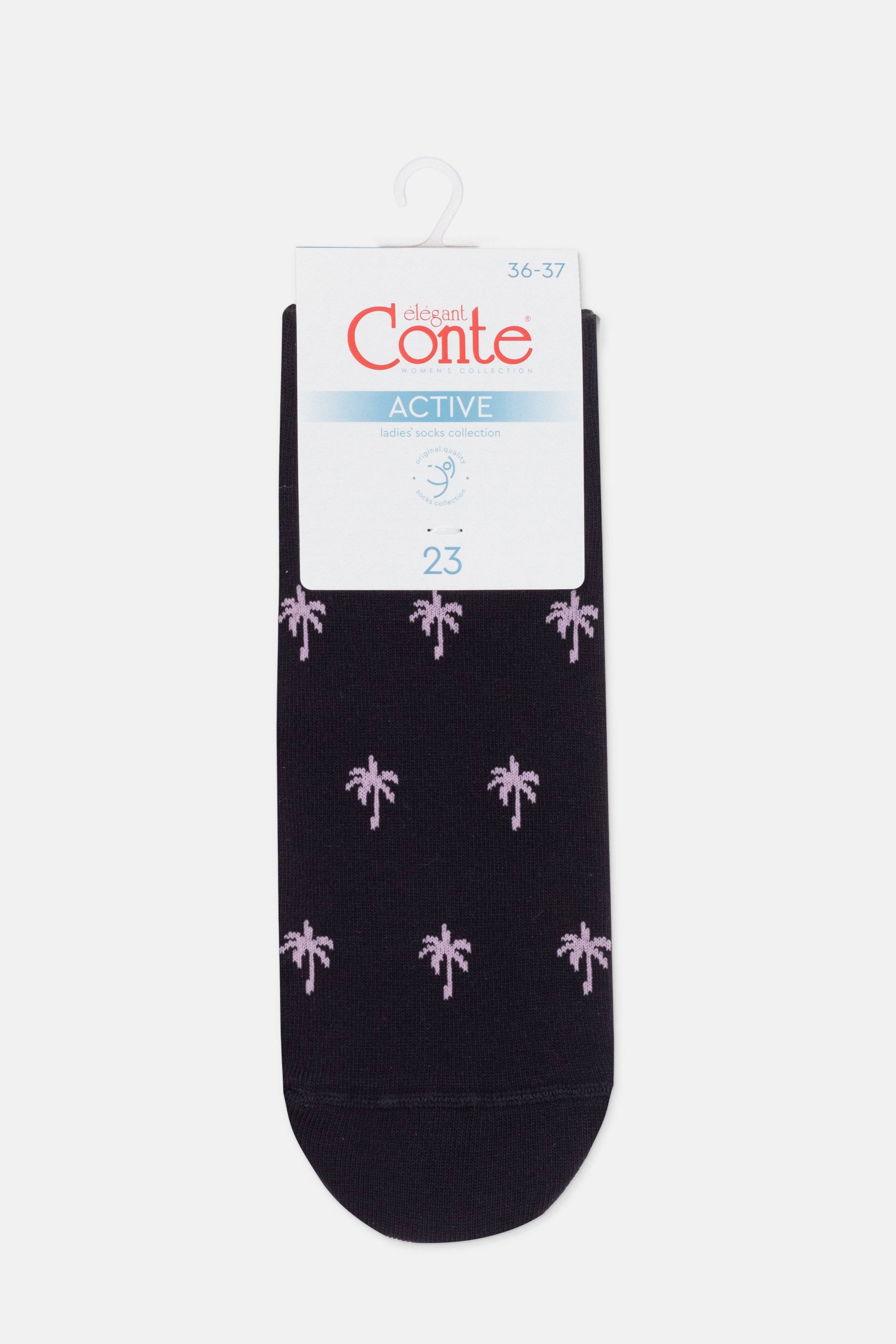 Cotton Ankle Socks Conte Active - 589 Palm Trees