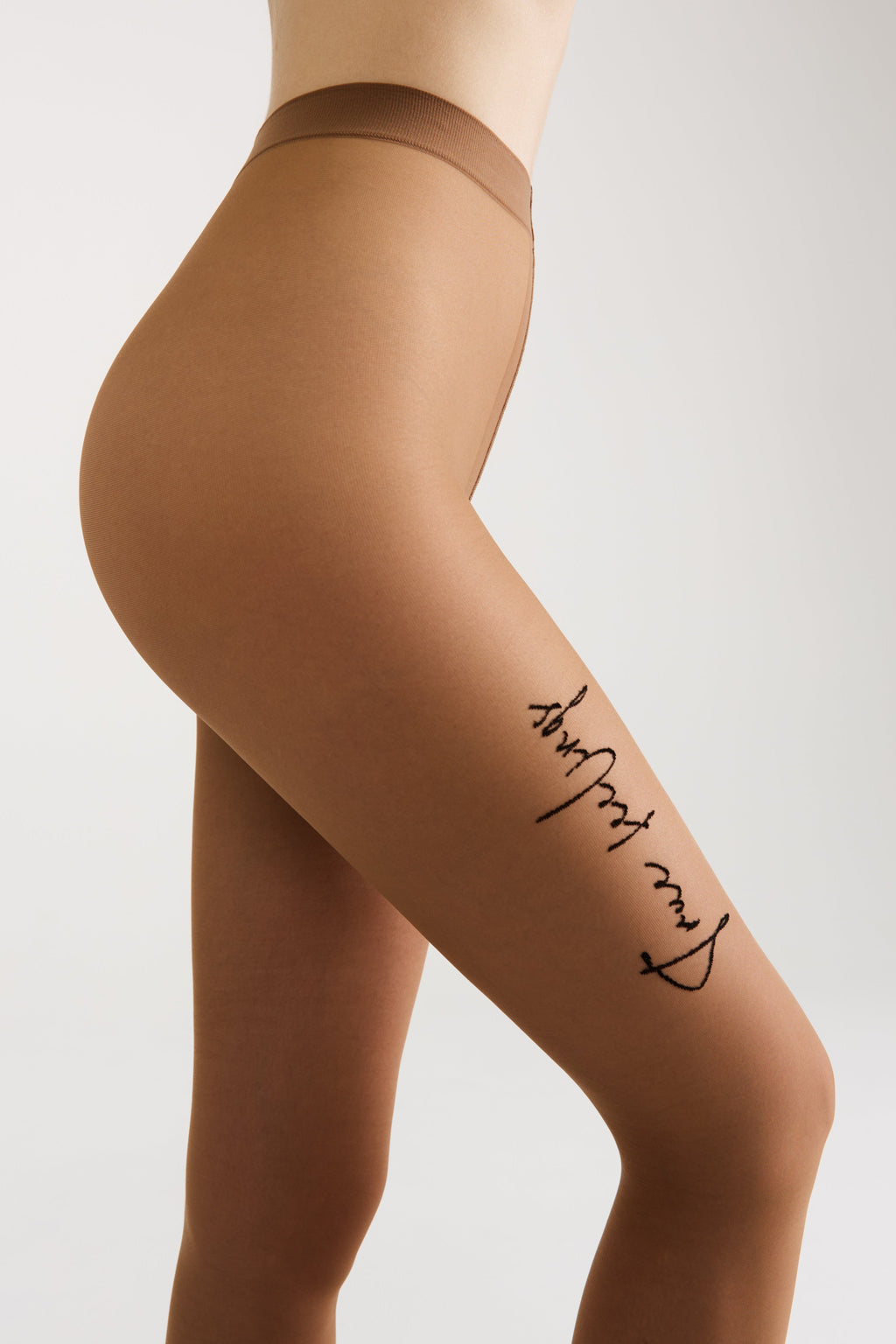 Fantasy Tights Conte True Love - Tattoo Style Print