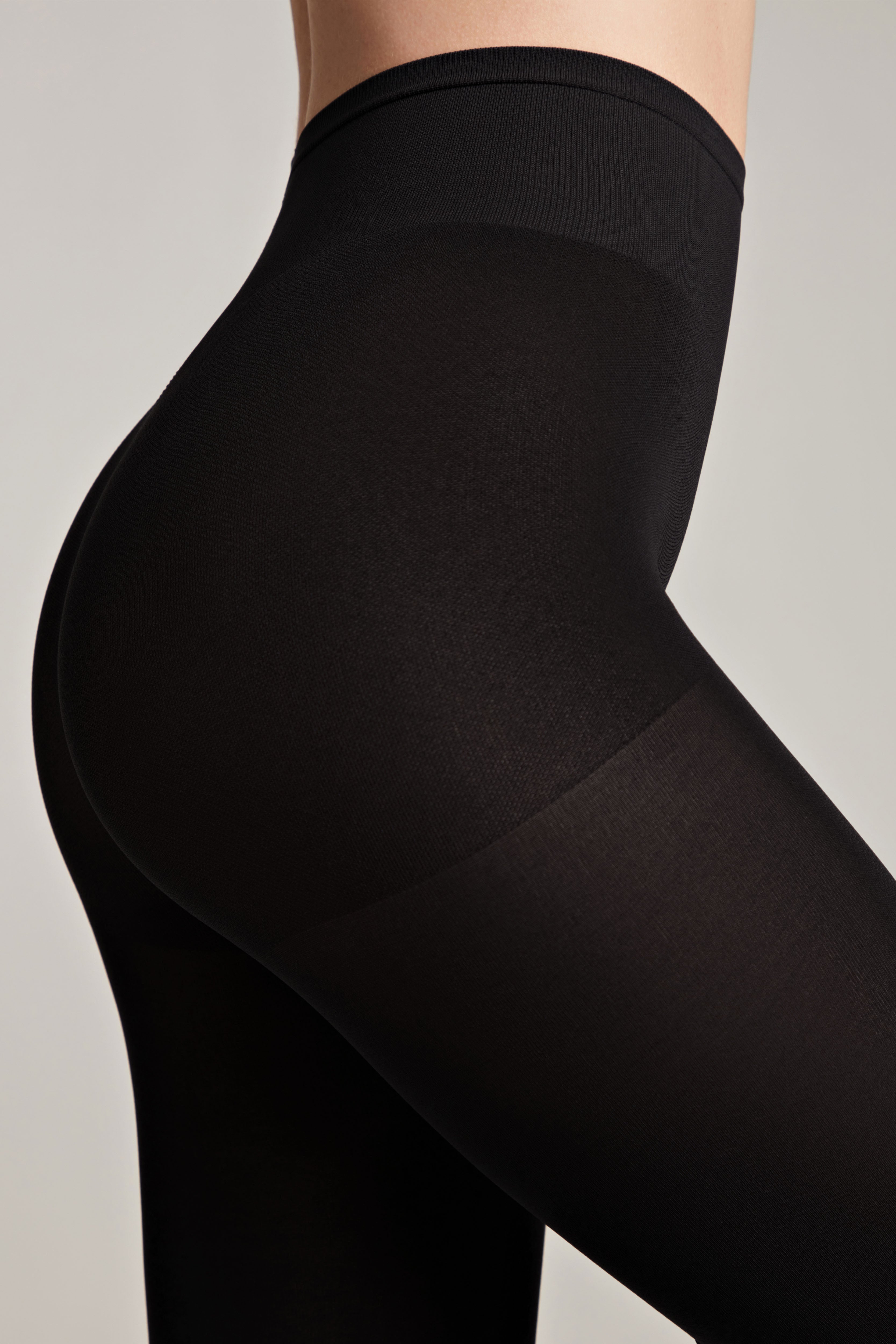 Tights Conte Velour Top 100 Den - Matte Adjustable Waistline