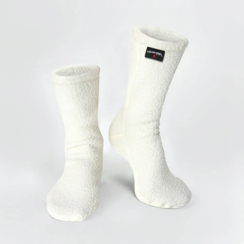 Polar Feet Supersoft Fleece Socks - Cream
