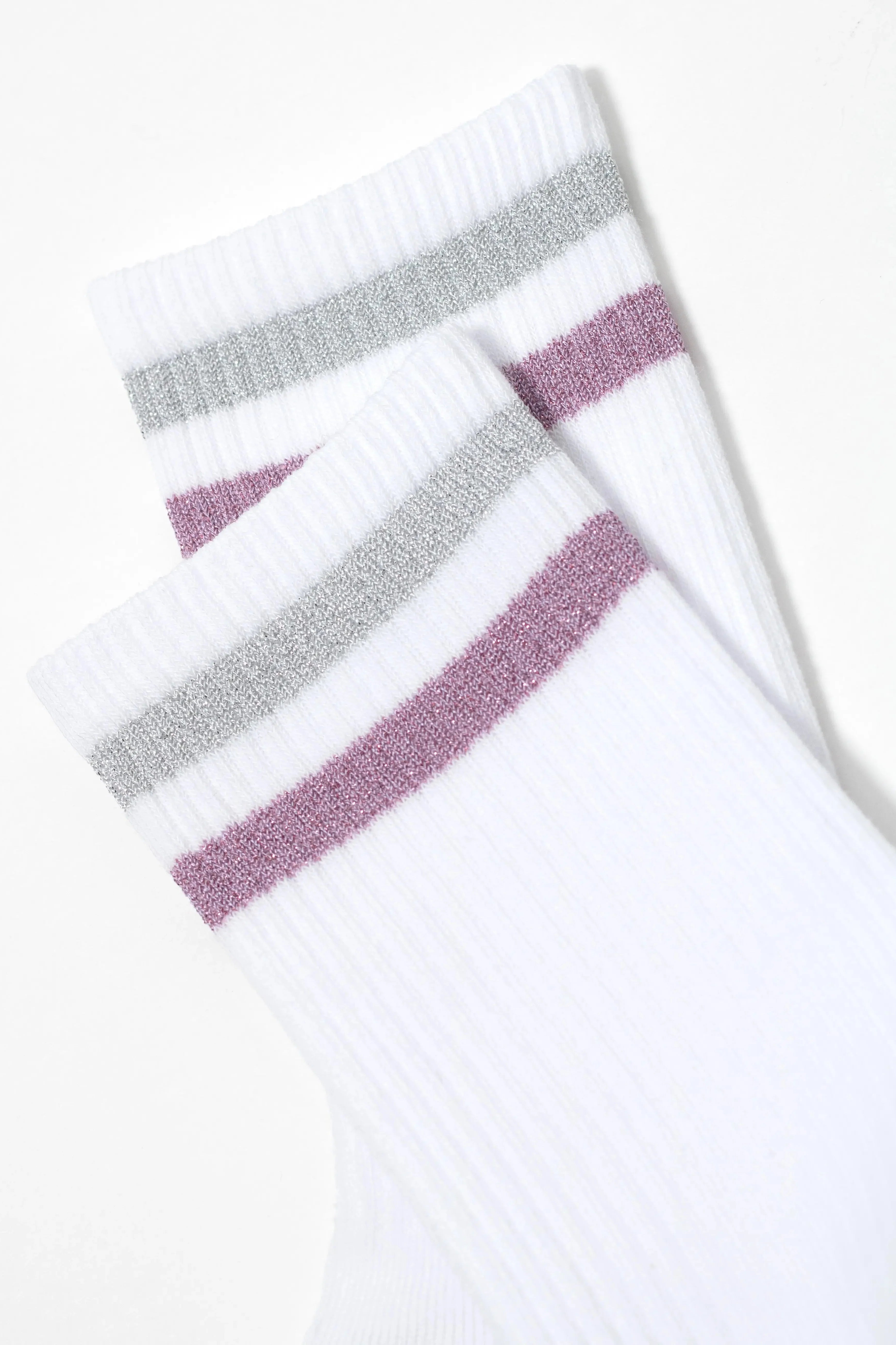 Conte Cotton Long Socks Active 157 - Lurex Stripes