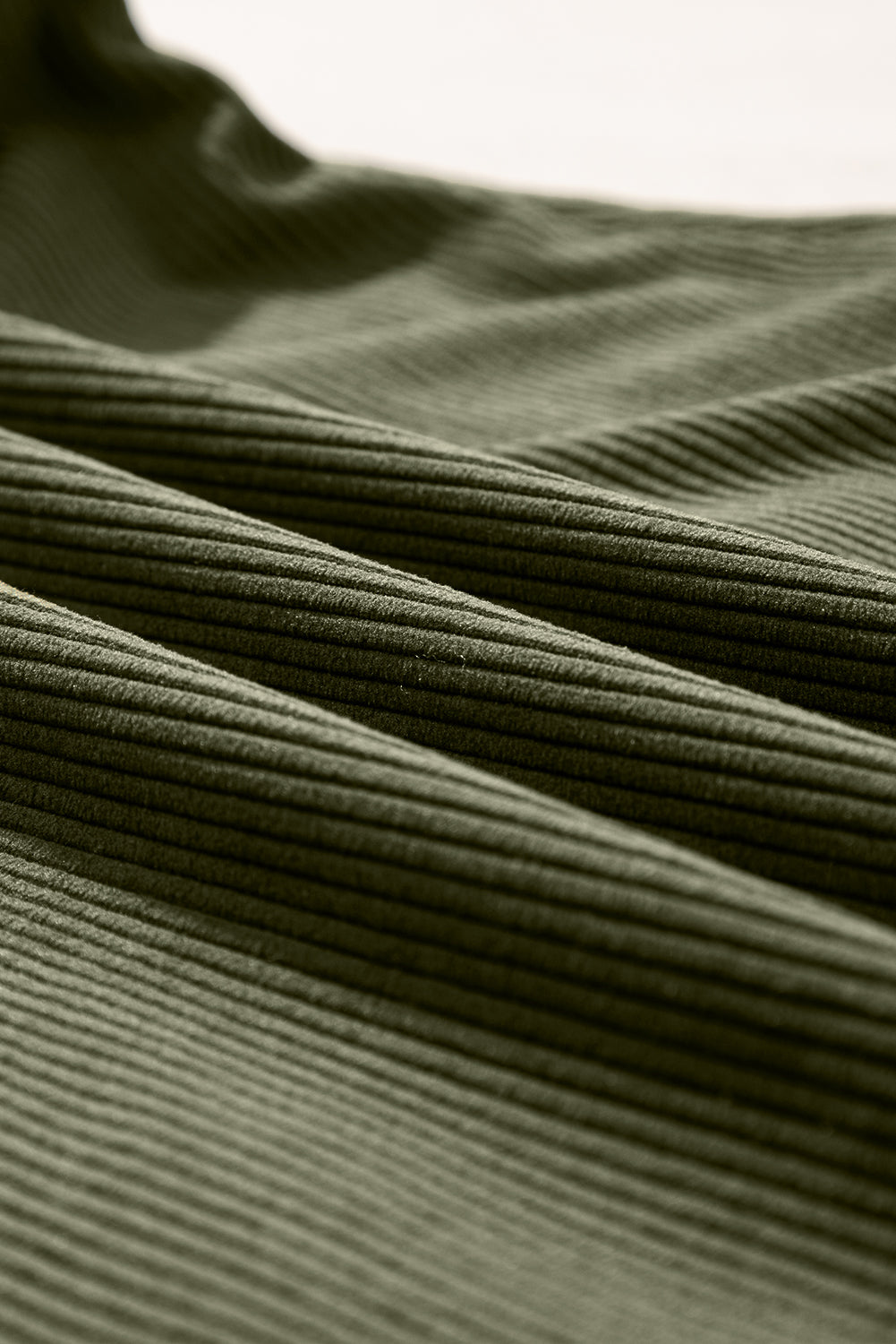 Solid Corduroy Front Pocket Sleeveless Overall Dress