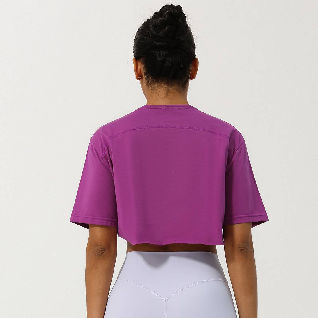 Well-in Vogue Women Loose Sport Crop Top T-Shirt