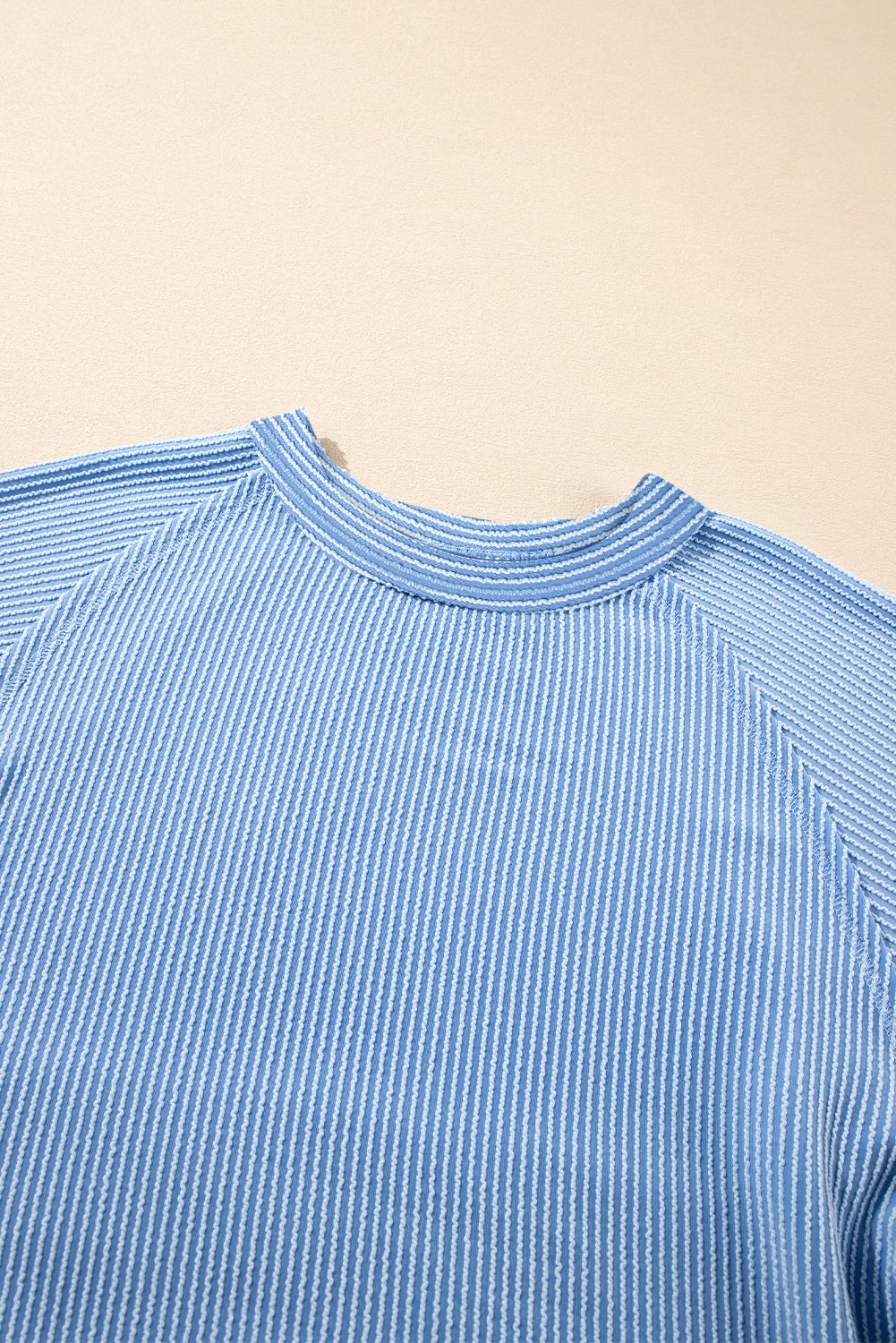 Corded Top and Ruffle Mini Skirt Set