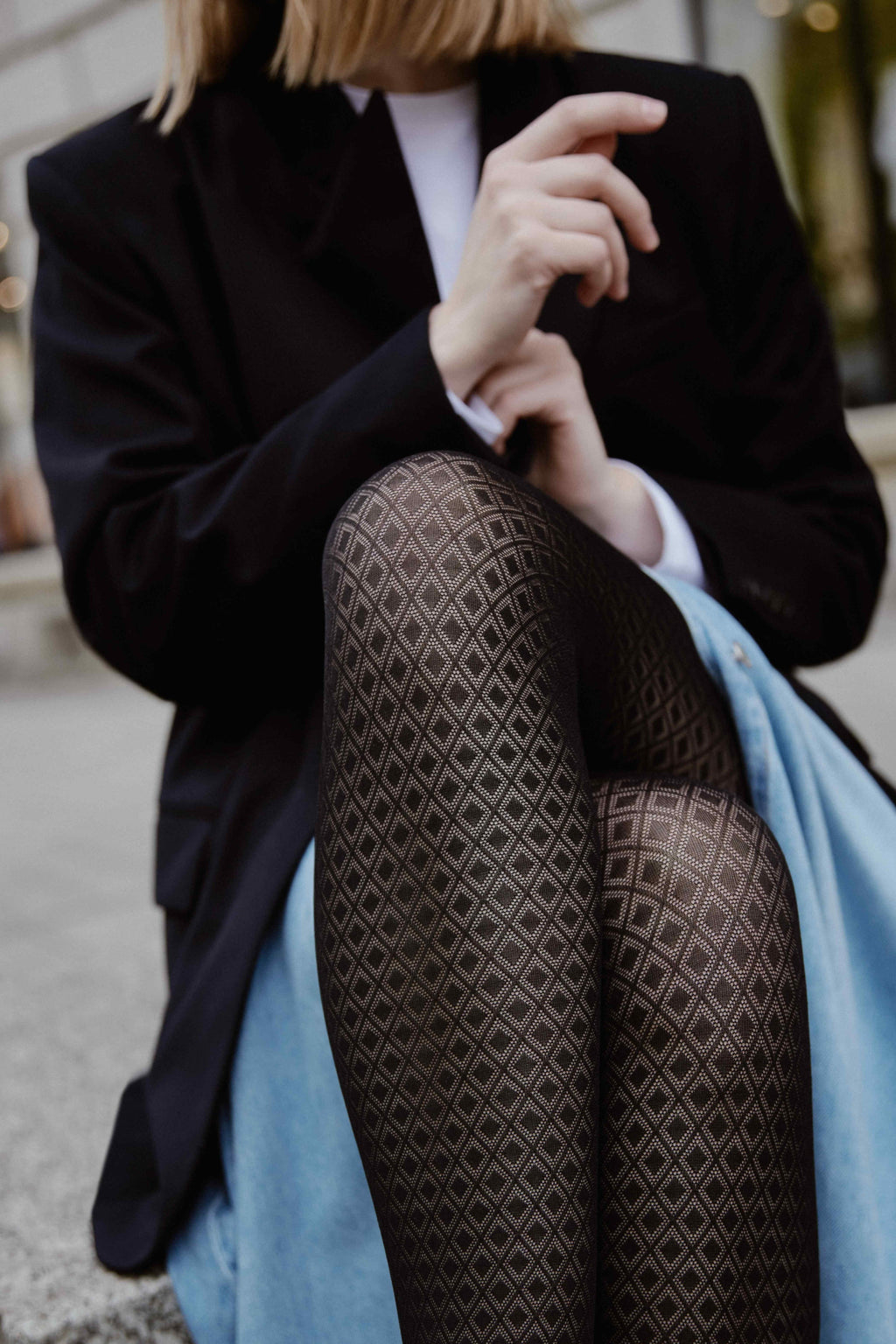 Fantasy Tights Conte Accent - Diamond Pattern