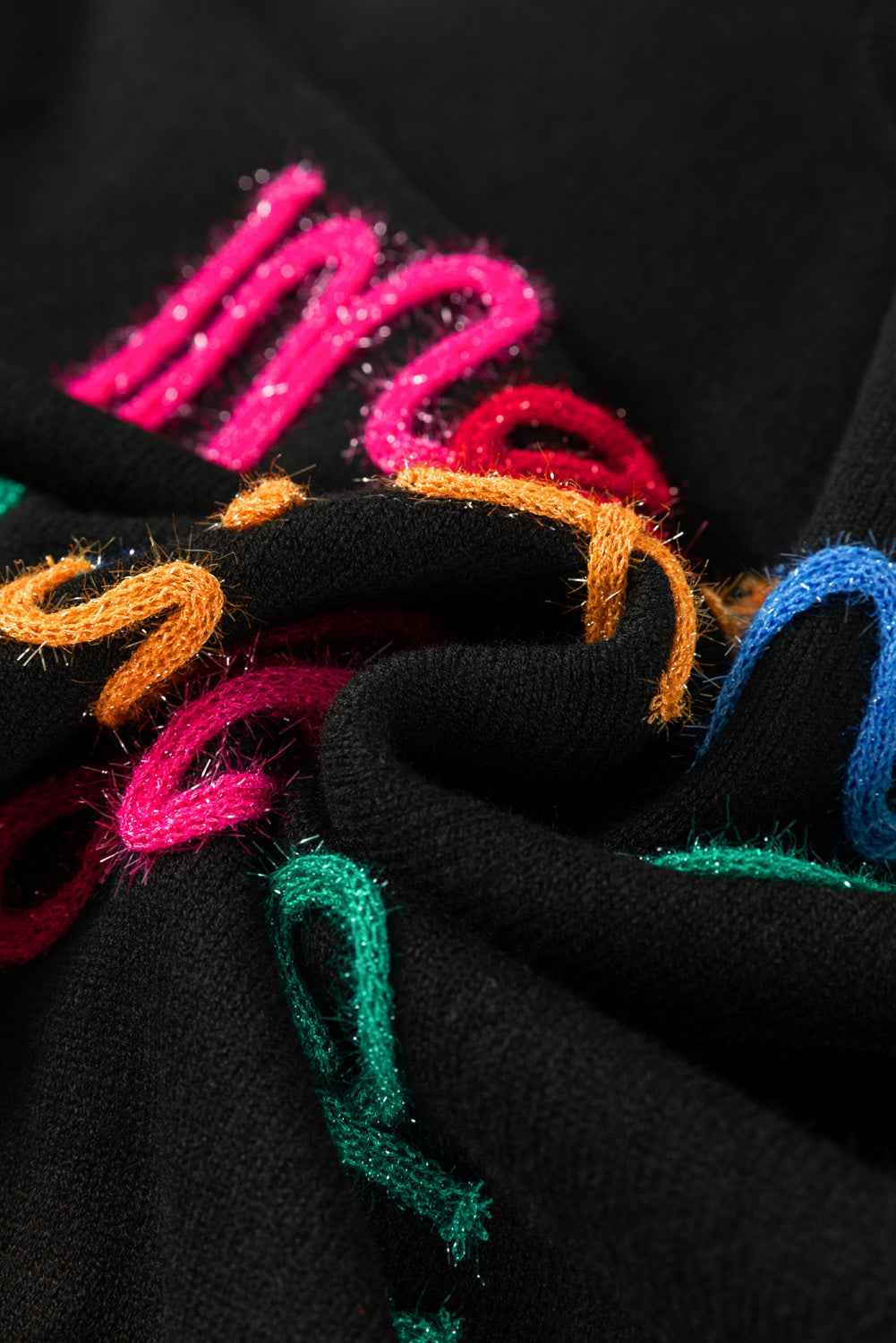 Plus Size Christmas Merry & Bright Tinsel Sweater