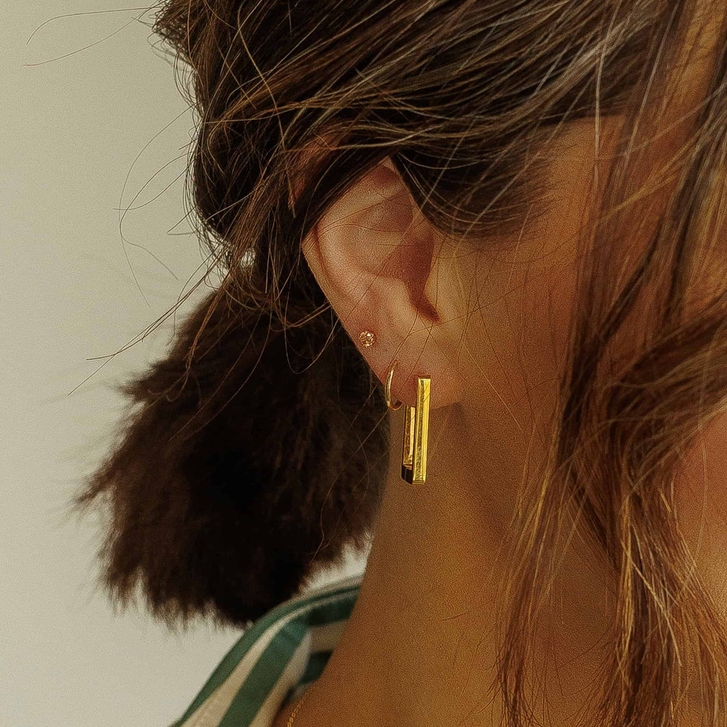 Alex Square Hoop Earrings