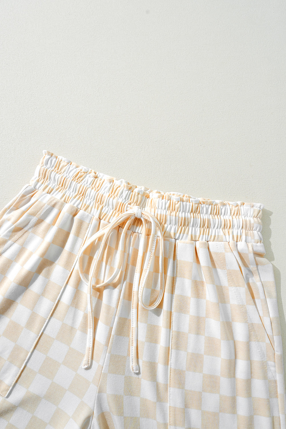 Checker Long Sleeve Top and Pants Lounge Set