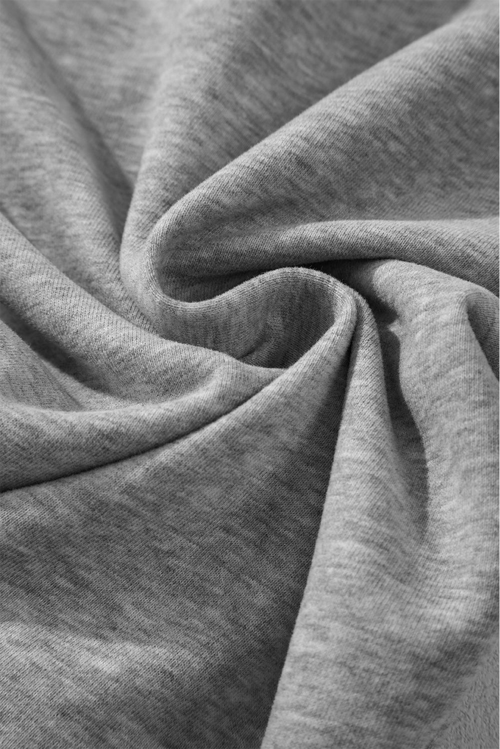 Solid Fleece-Lined Drawstring Waist Pants