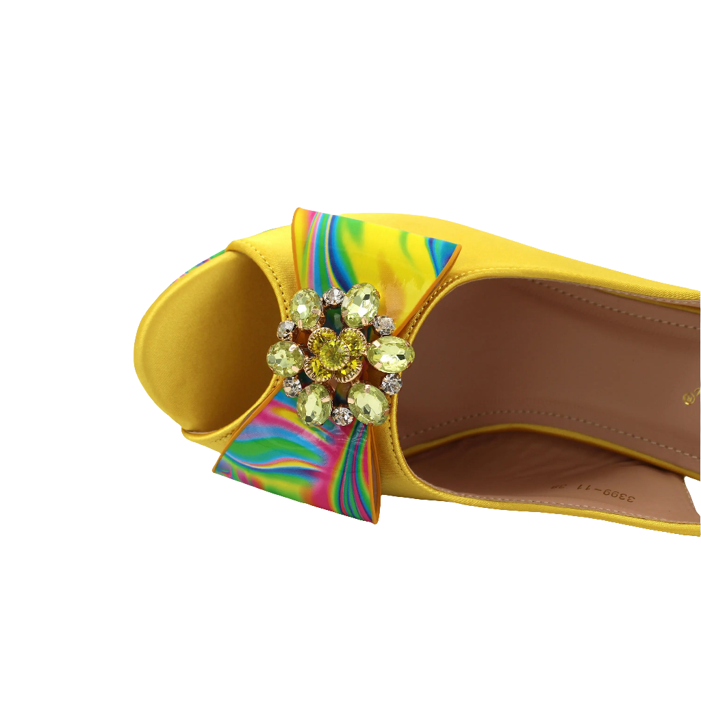 High-quality shoes and Bag Set in Yellow