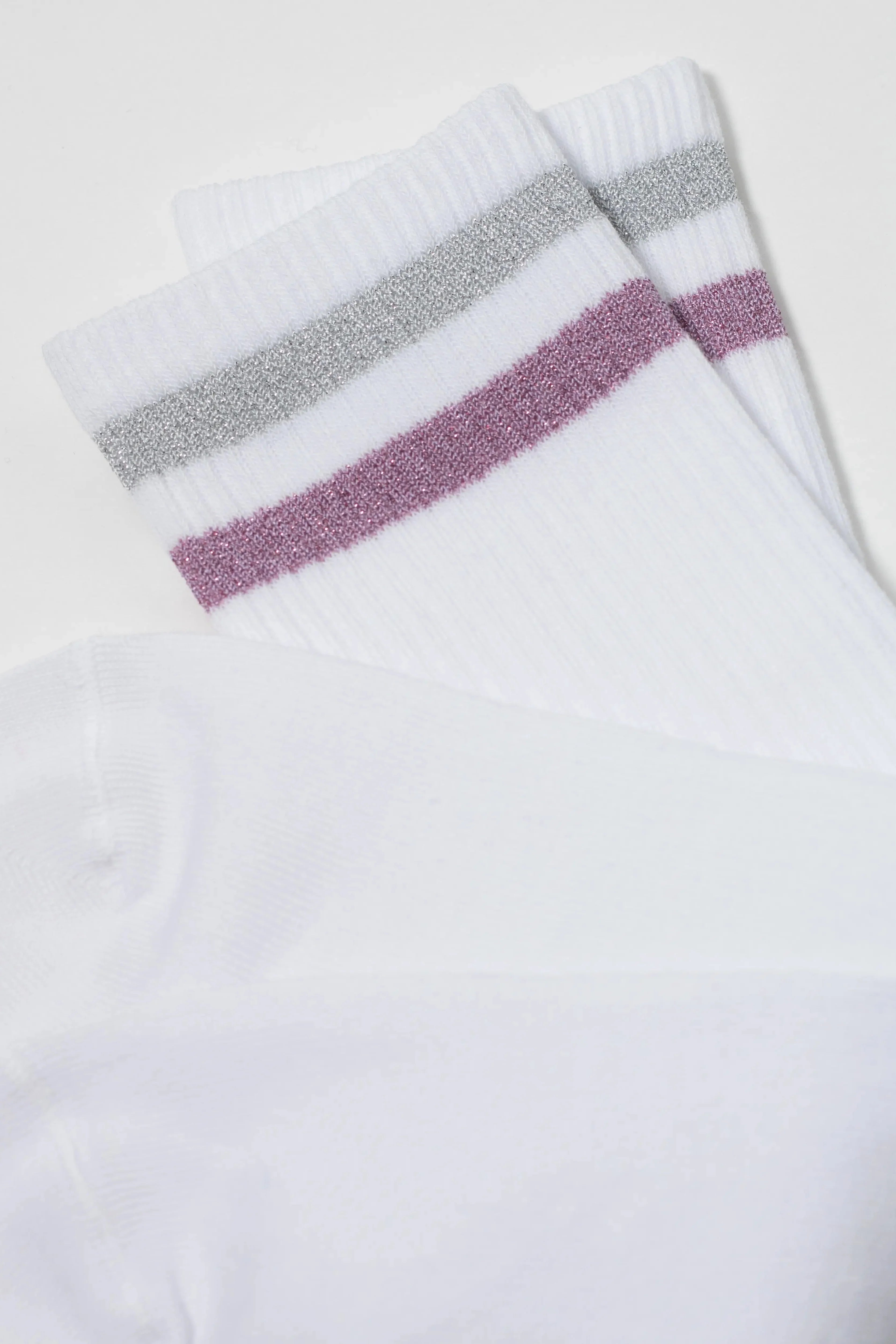 Conte Cotton Long Socks Active 157 - Lurex Stripes