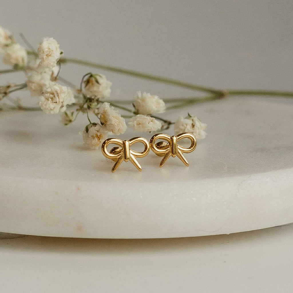 Bowtie Screw Back Earrings