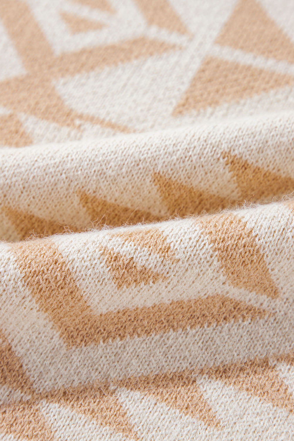 Plus Size Western Aztec Long Sleeve Sweater