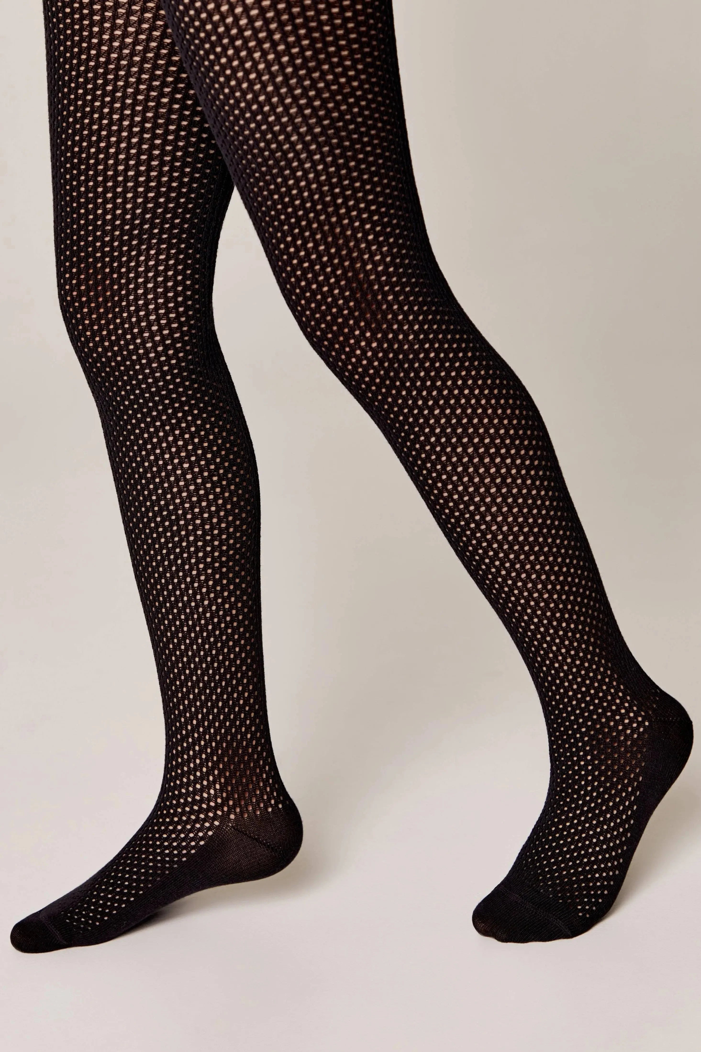 Conte-Kids Cotton Tights Miss 616 - Mesh Pattern