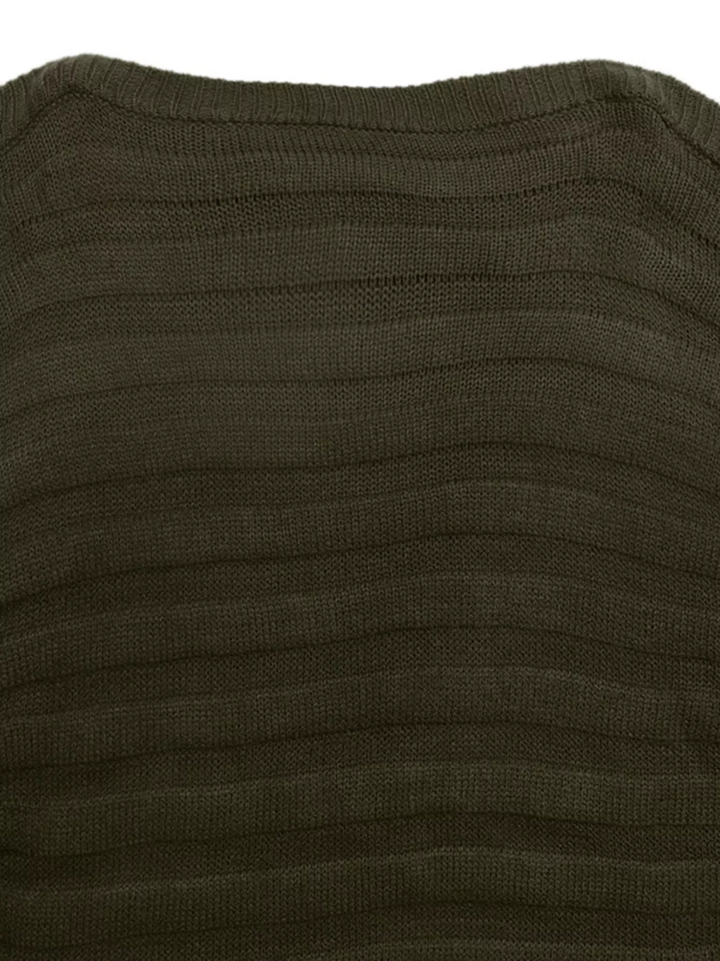 Boat Neck Ribbed Long Sleeve Sweater