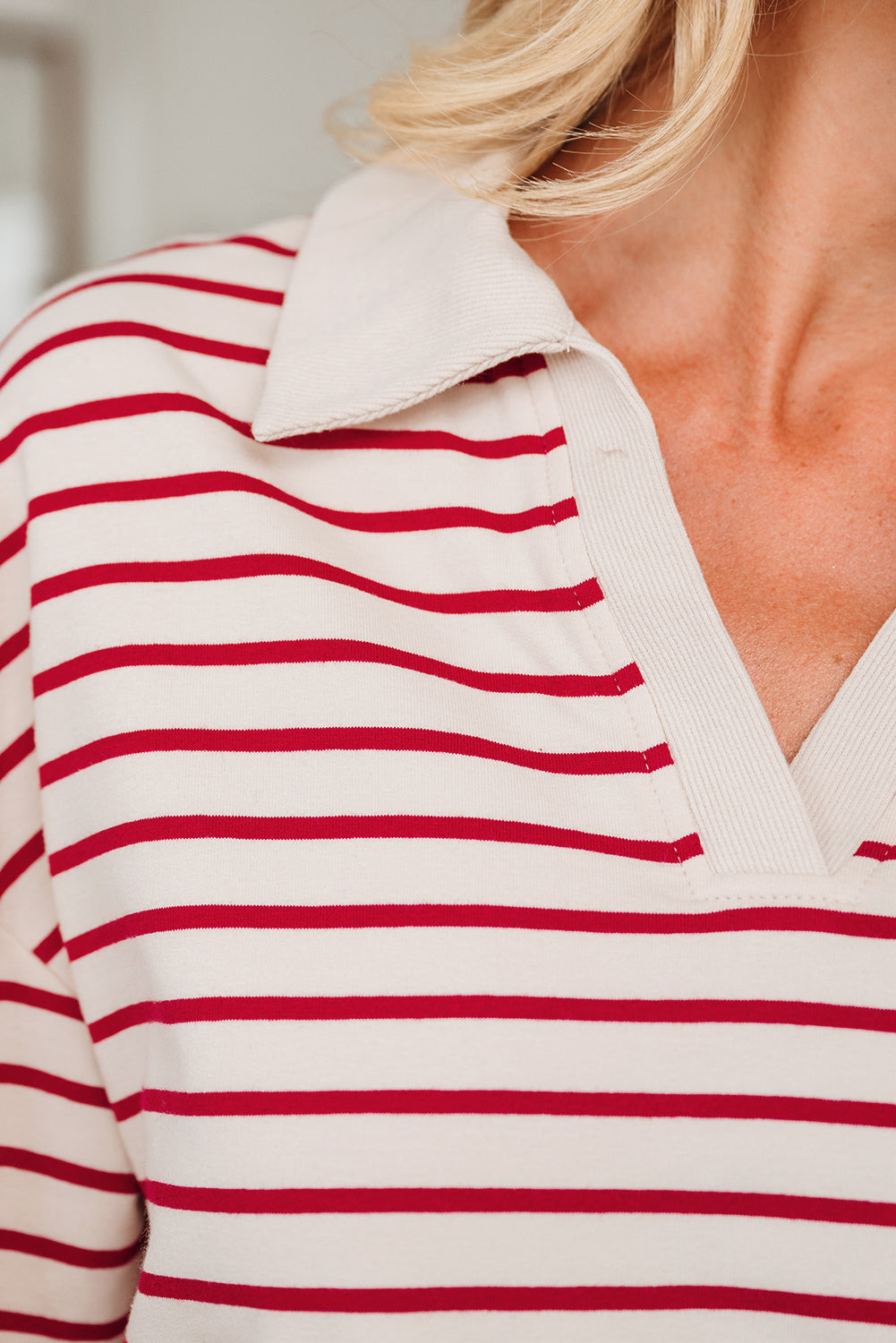 Stripe Cropped Pullover and Bubble Mini Skirt Set