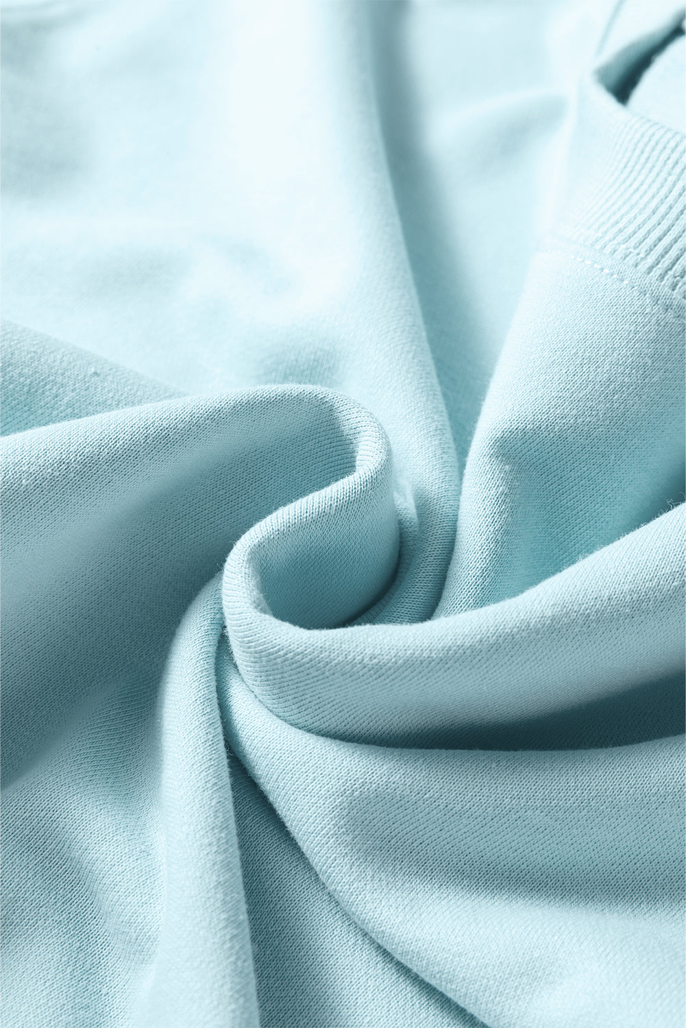 Solid Puff Sleeve Top and Drawstring Pants Set