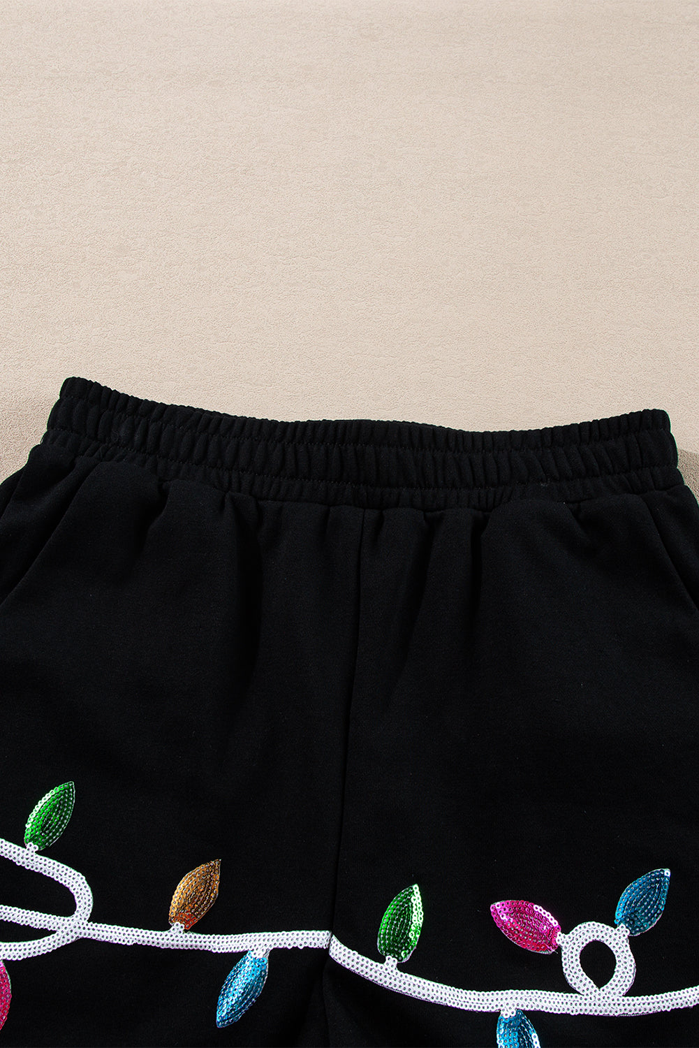 Christmas Merry Sequin Pullover and Shorts Set