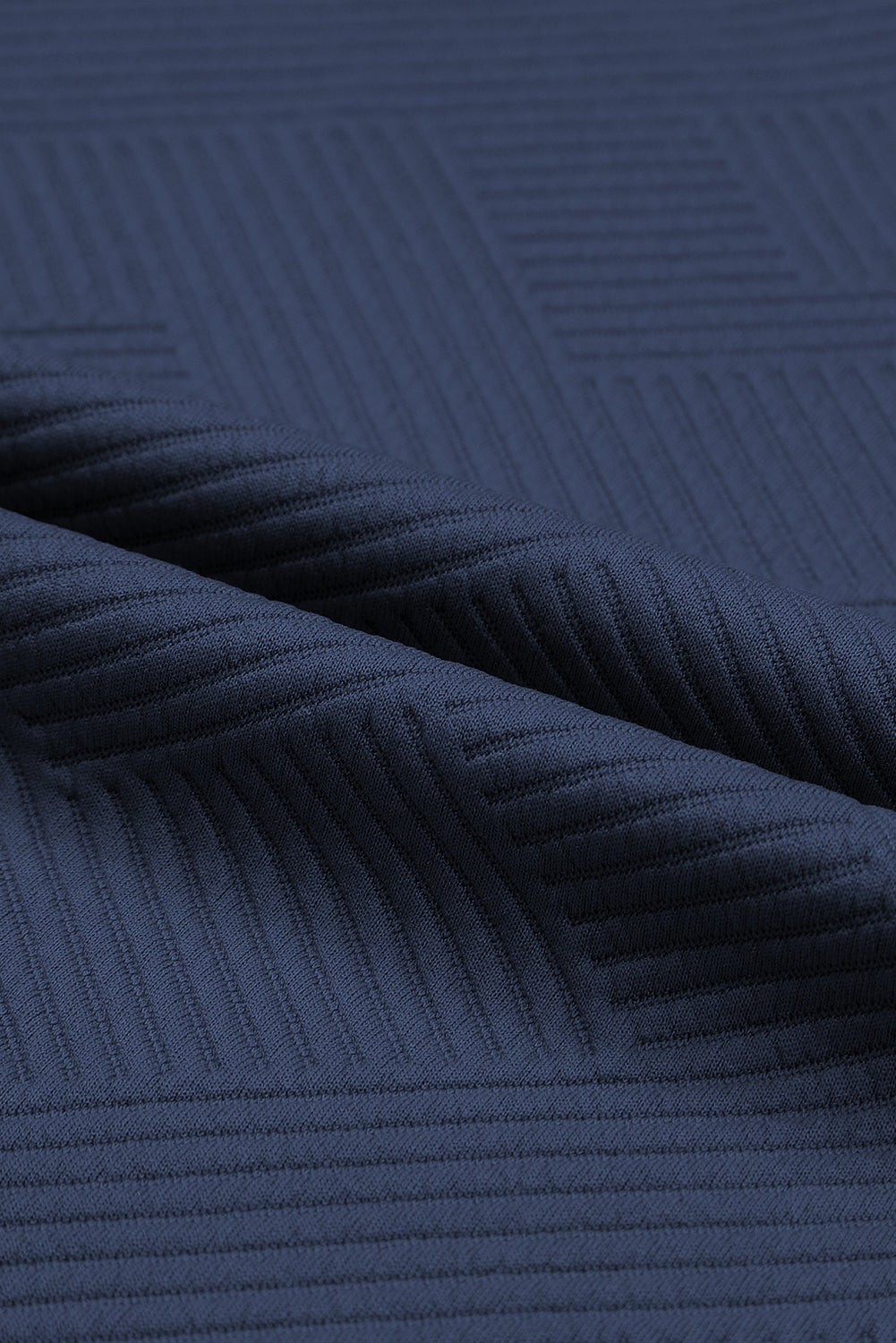 Solid Textured T-Shirt and Drawstring Pants Set