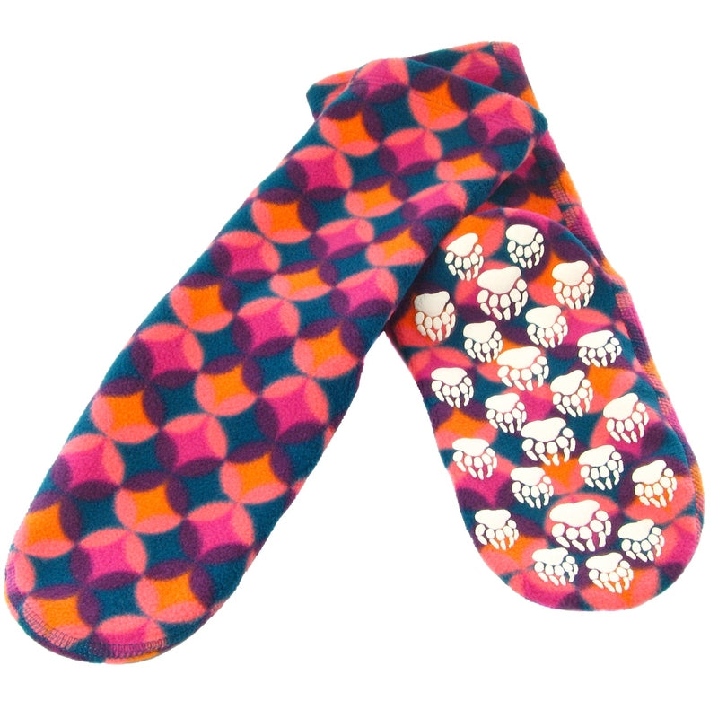 Kids' Nonskid Fleece Socks - Art Deco