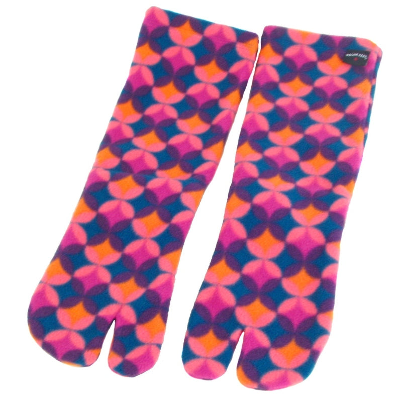 Polar Feet Fleece Tabi Socks - Art Deco