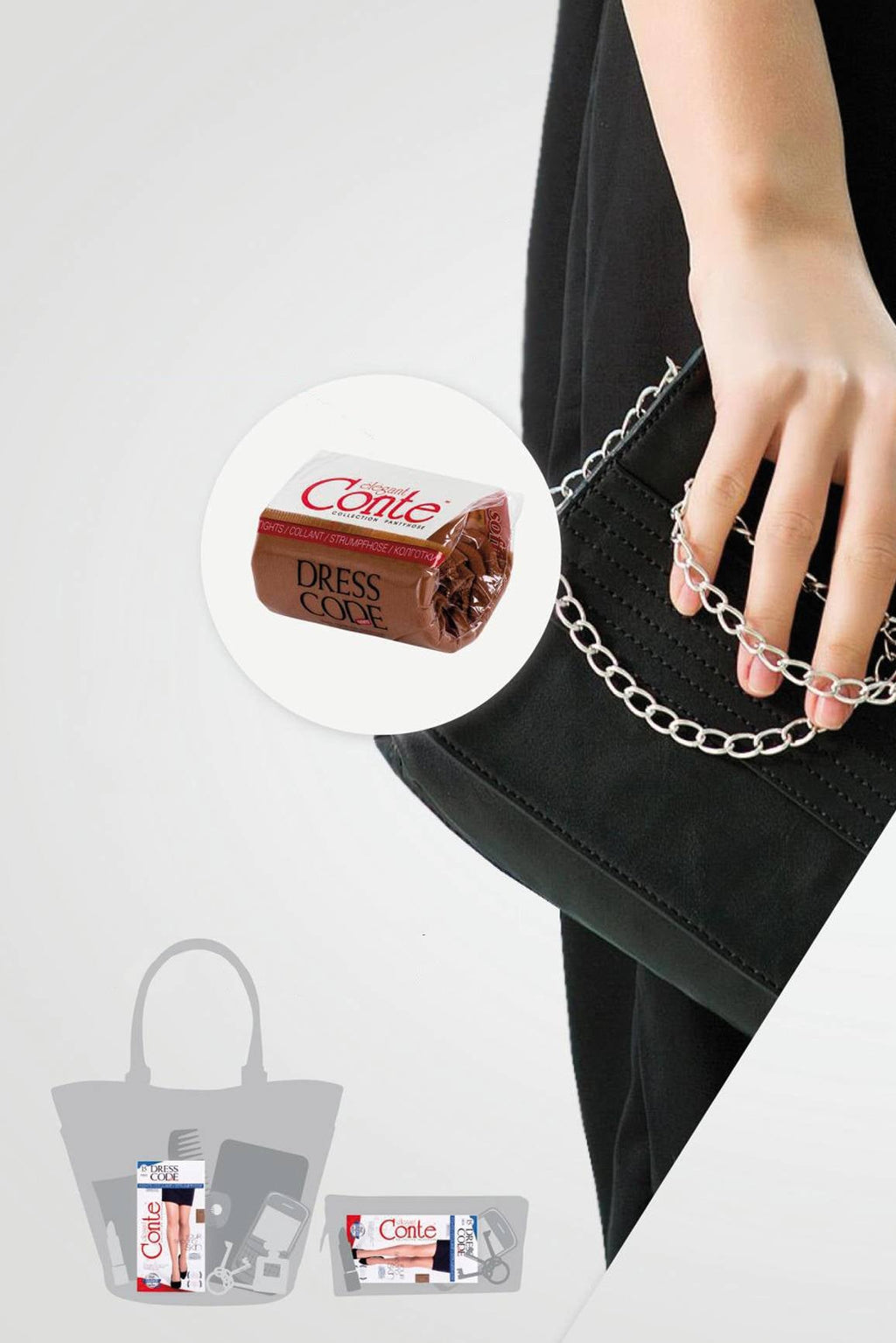 Tights Conte Dress Code 40 Den - Second Skin Effect