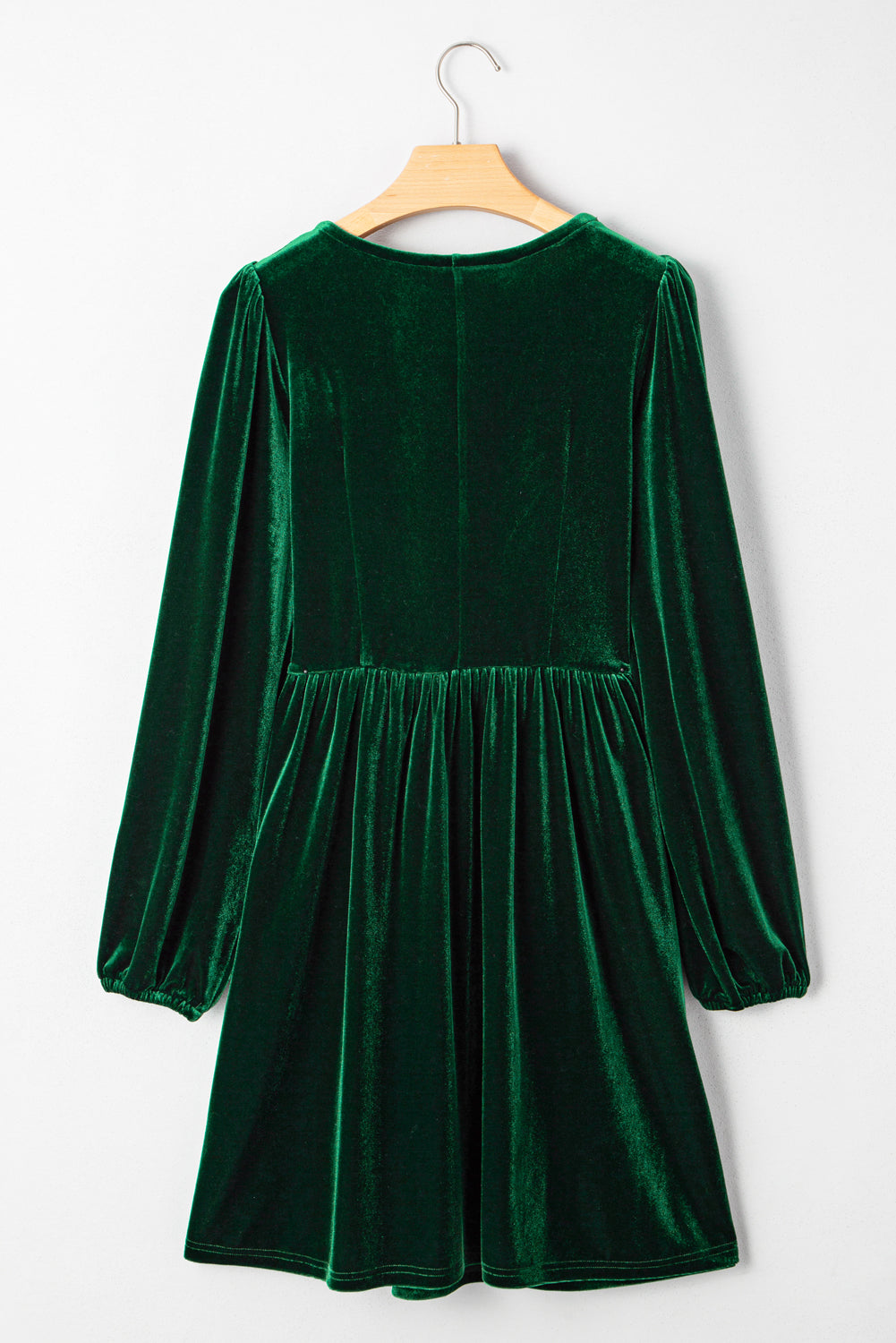 Bow Velvet High Waist Mini Dress