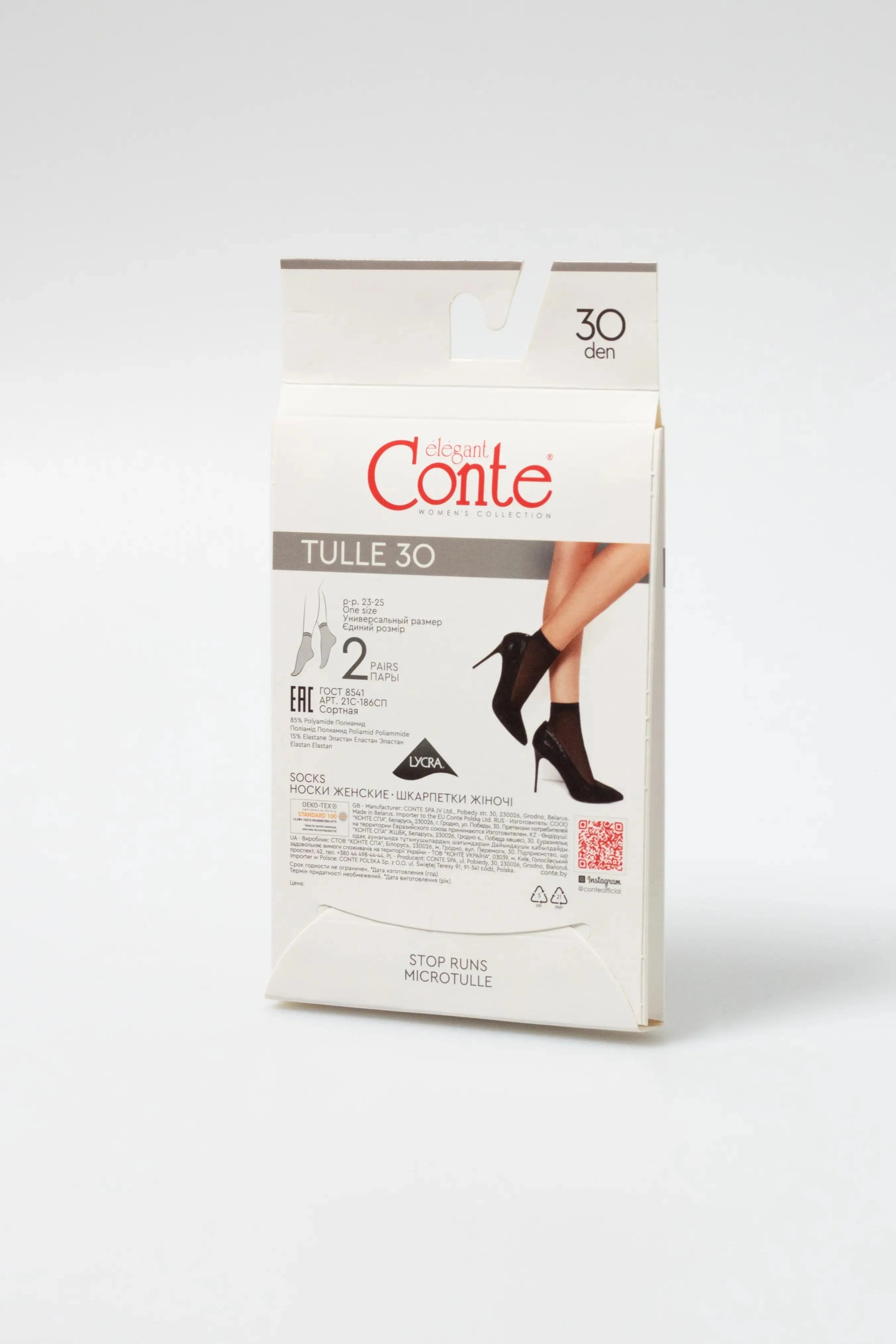 Socks Conte Tulle 30 Den (2 pairs)