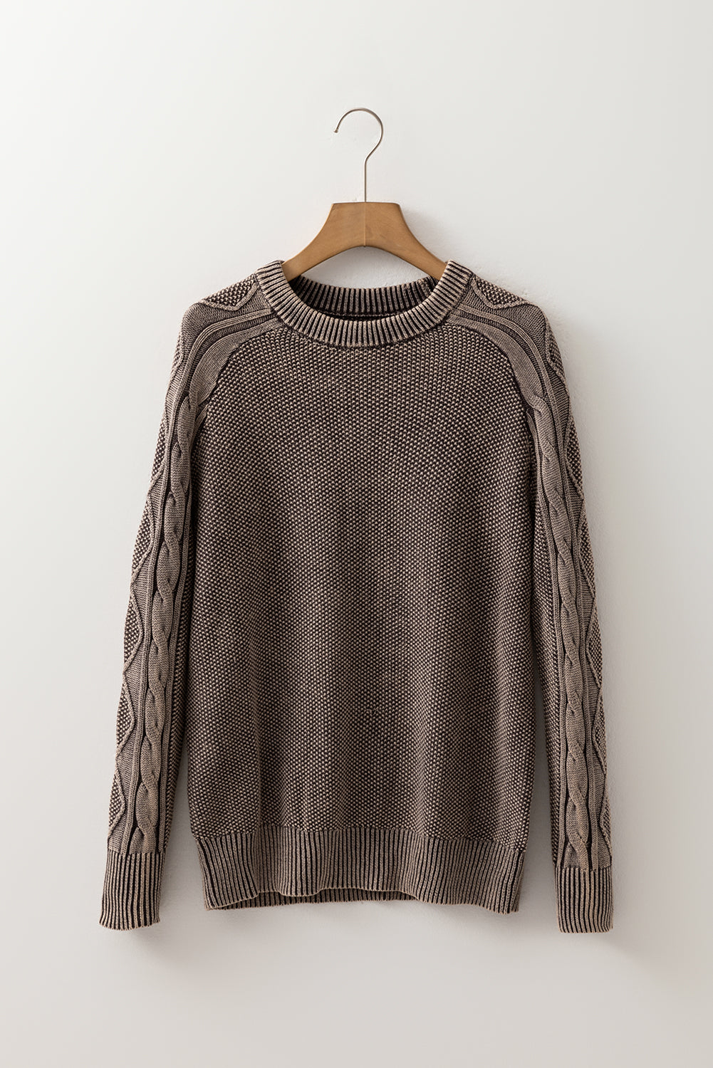Cable Knit Long Sleeve Sweater