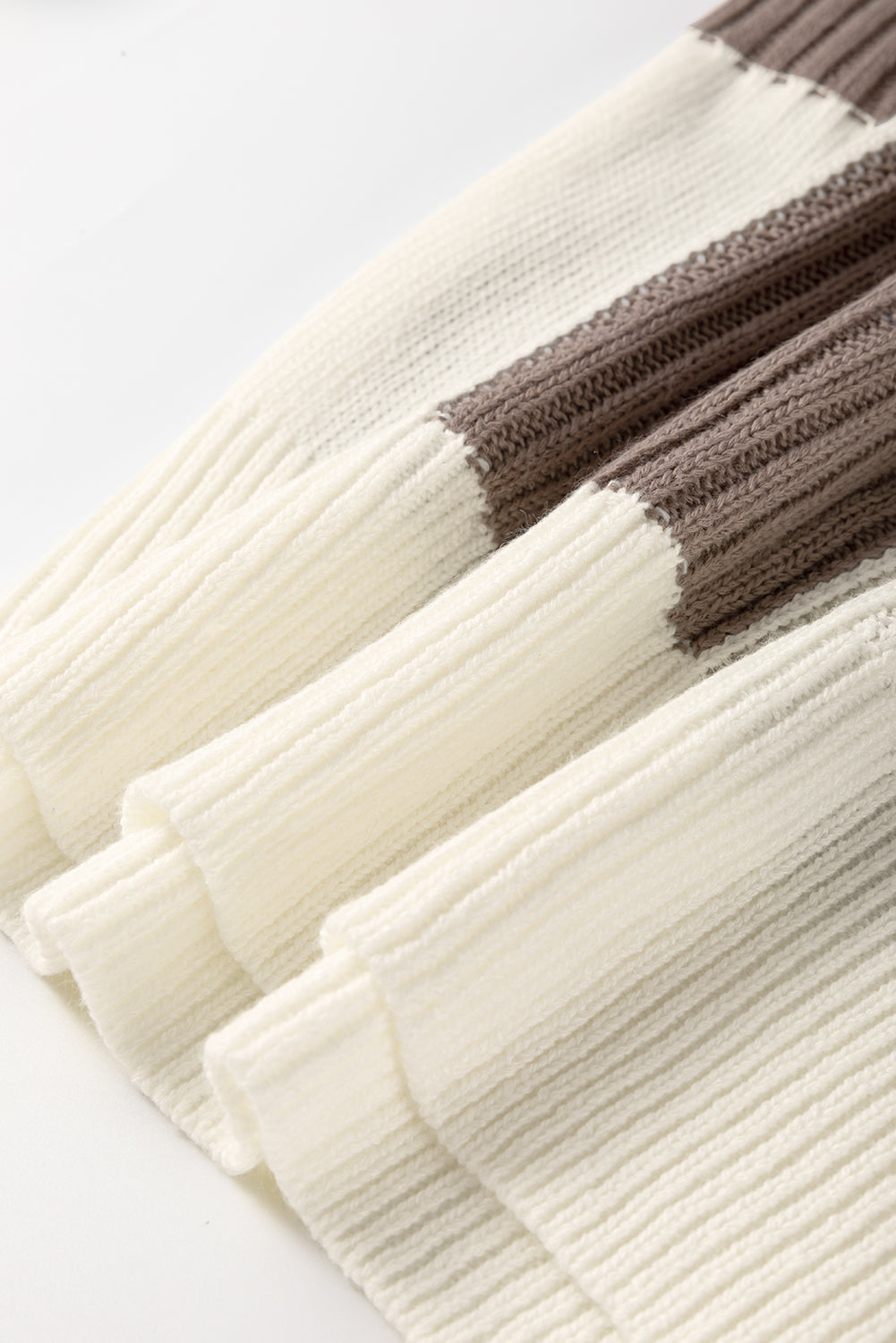 Checker Colorblock Crewneck Short Sleeve Sweater