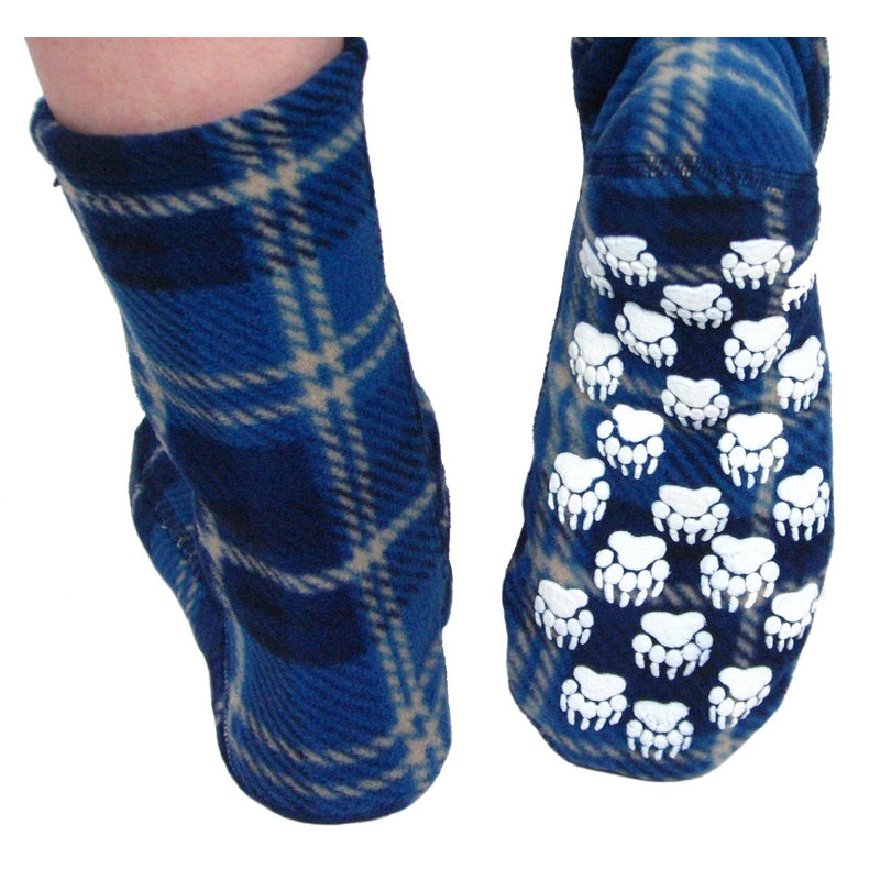 Polar Feet Fleece Socks - Blue Flannel