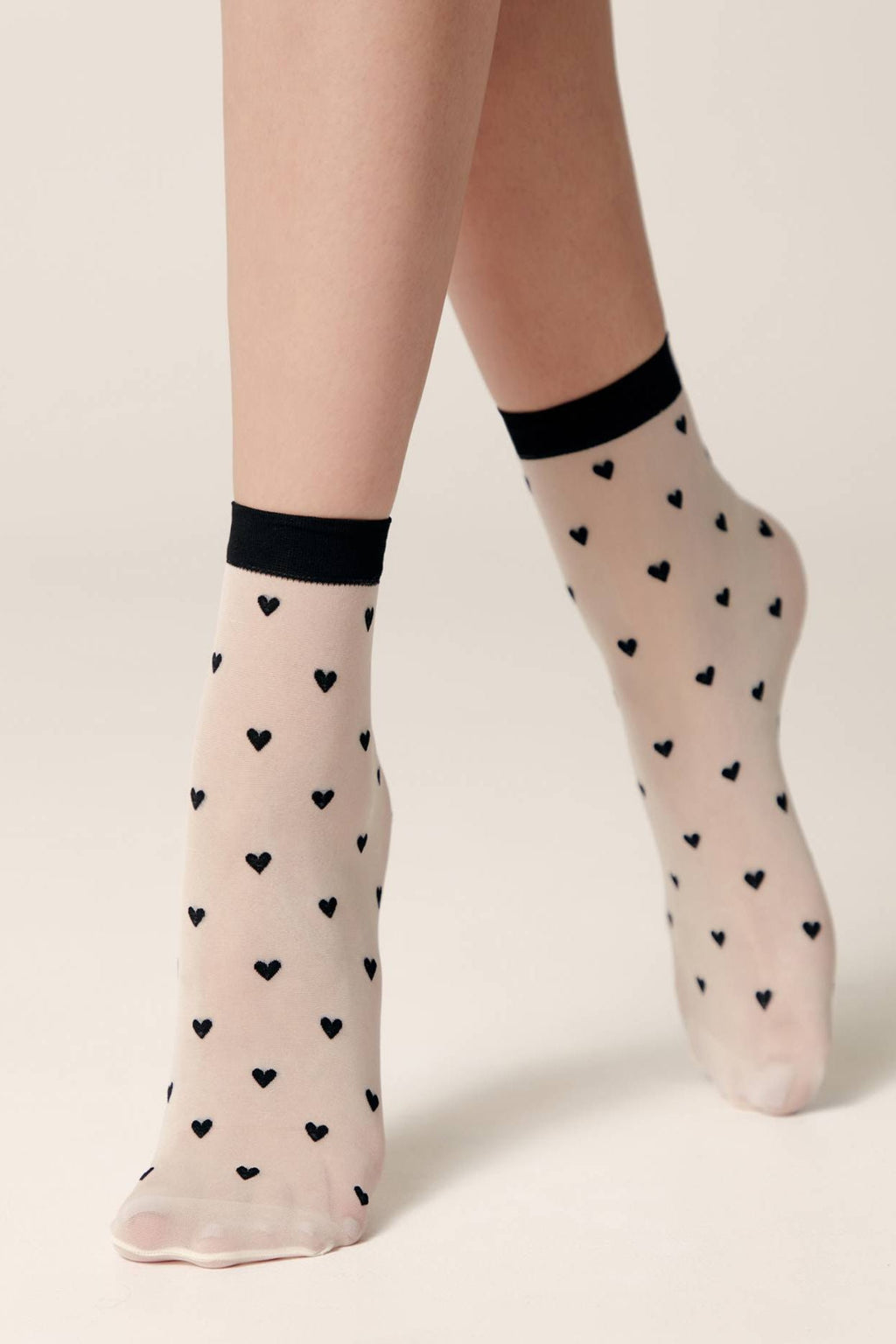Socks Conte Fantasy - Hearts Pattern