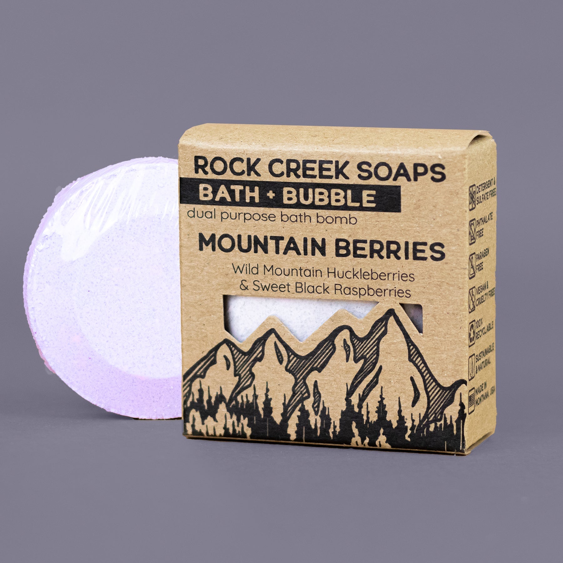 Bath Bomb in Mountain Berries