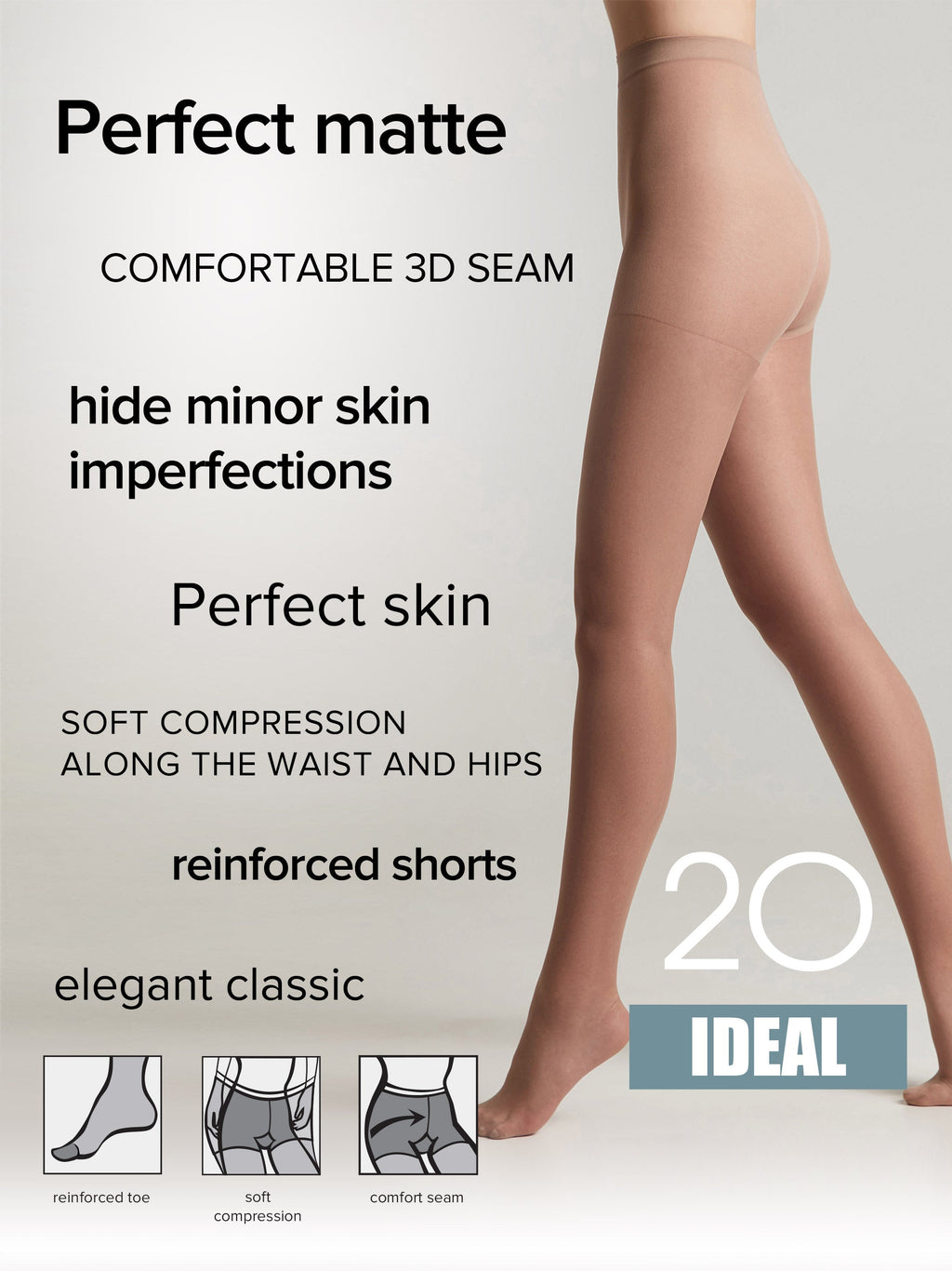 Tights Conte Ideal 20 Den - Ultimate Matt