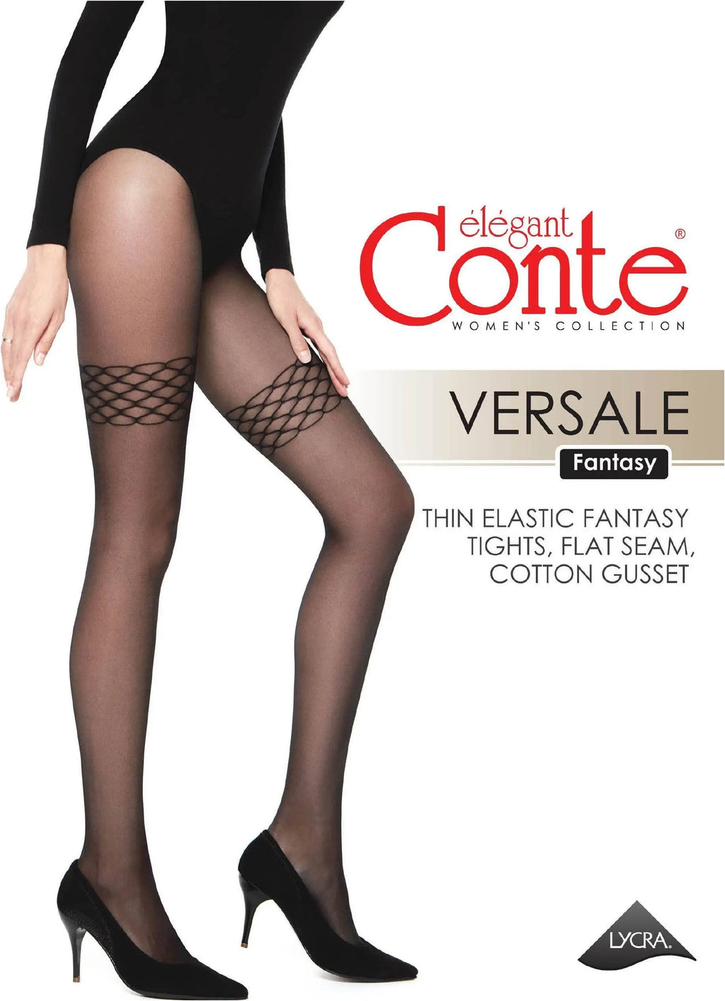 Fantasy Tights Conte Versale - Openwork Stockings Imitation