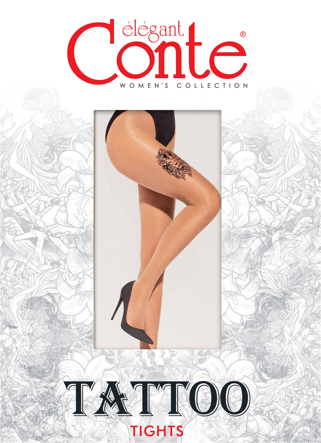 Fantasy Tights Conte Lion - Tattoo Design