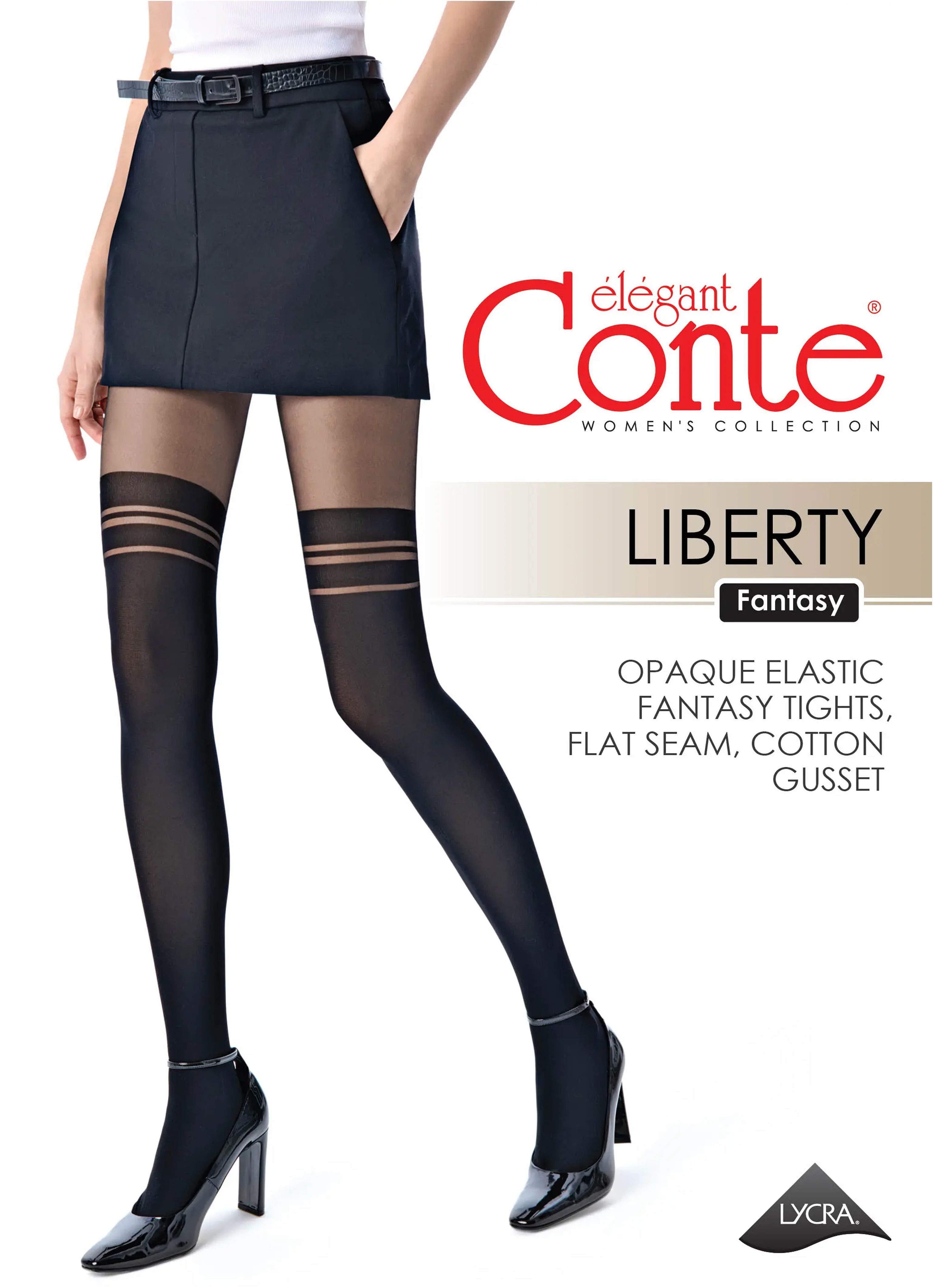 Fantasy Tights Conte Liberty - Imitation Overknees