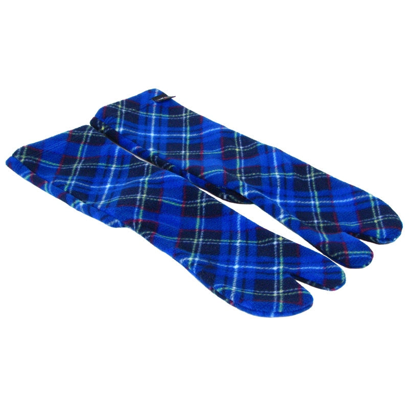 Polar Feet Fleece Tabi Socks - Blue Argyle