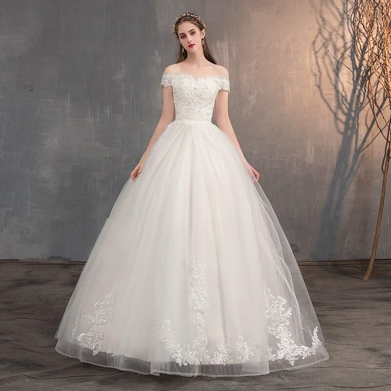 Vintage Off The Shoulder Wedding Dress