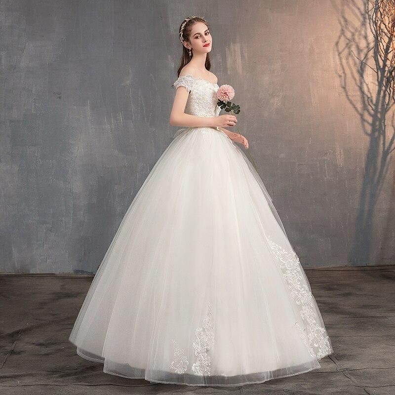 Vintage Off The Shoulder Wedding Dress