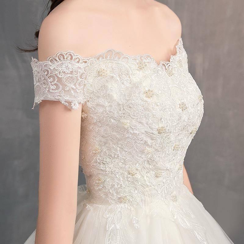 Vintage Off The Shoulder Wedding Dress