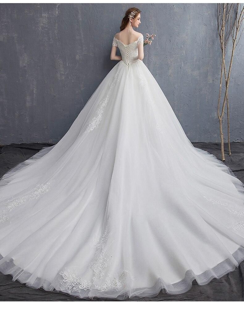 Vintage Off The Shoulder Wedding Dress