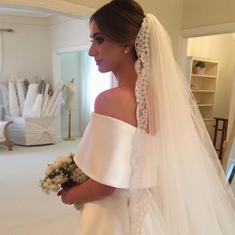 Vintage Satin A-line Wedding Dress