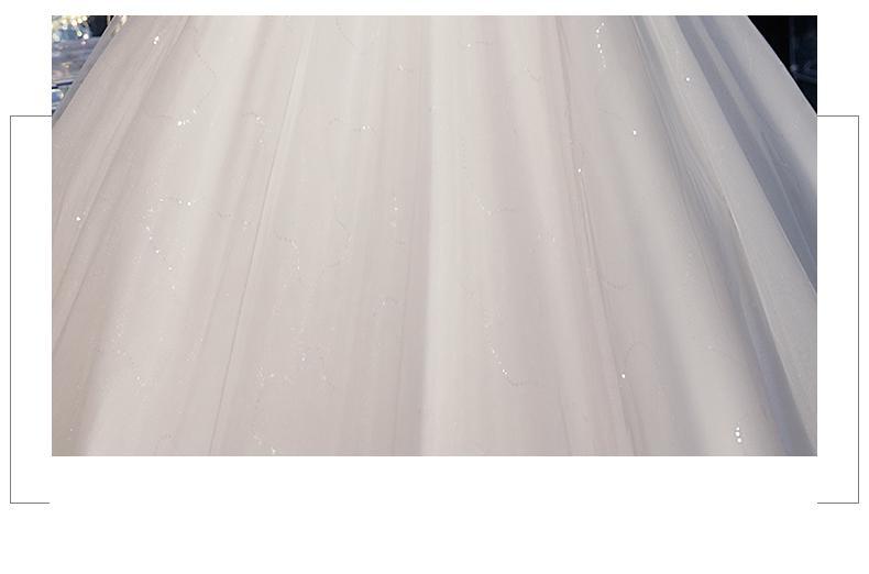 Sexy Tulle Wedding Dress For Pregnant V-neck Lace Up Ball Gown