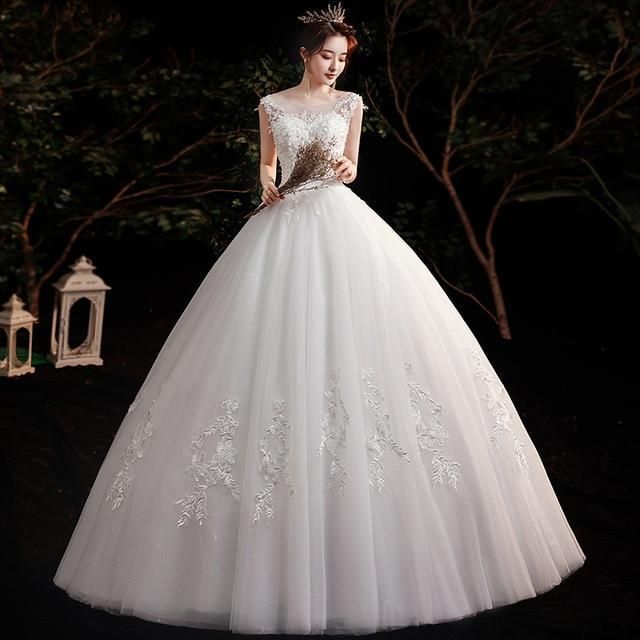 Sexy New Illusion Bride Dress Sweetheart Princess Simple Wedding Dresses