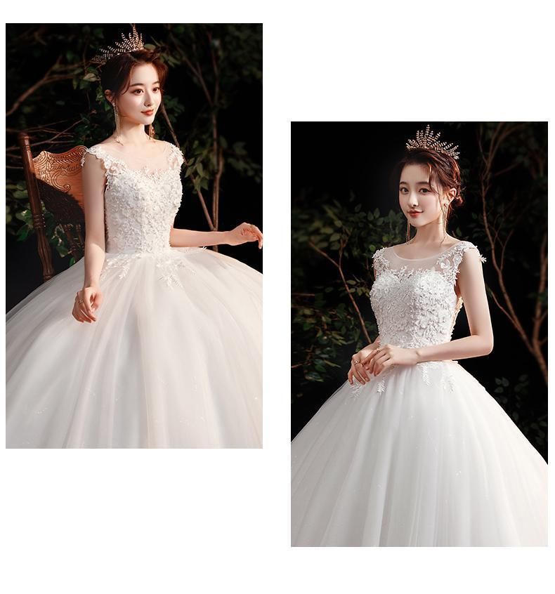 Sexy New Illusion Bride Dress Sweetheart Princess Simple Wedding Dresses